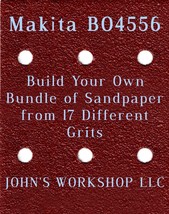 Build Your Own Bundle of Makita BO4556 1/4 Sheet No-Slip Sandpaper - 17 Grits! - $0.99