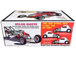 Skill 2 Model Kit Fiat Double Dragster Set of 2 Kits 1/25 Scale Model AMT - $49.35