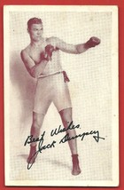 Vintage 1937 Jack Dempsey Boxing Postal Mailed Card !! - £27.35 GBP