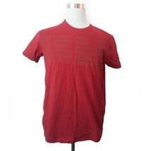 Armani Jeans Men Graphic Red Cotton T-shirt size L Regular Fit AJ Tee - £37.99 GBP