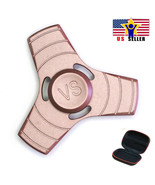 CASE + Tri Three Arm Metal Pink Fidget Spinner Premium Titanium Alloy St... - £7.43 GBP