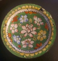 Chinese Cloisonne Enamel Flower Floral Miniature 3&quot; Plate Trinket Dish A... - $277.32 MXN