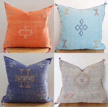 Cushion silk cover handmade in nice Quality weaving looks so amazing - £17.30 GBP