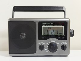 Greadio T26 AM/FM/SW 3 Band Receiver Portable Radio Battery/120V Operate... - $24.74
