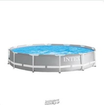 Intex 12&#39; x 30&quot; Prism Frame Above Ground Swimming Swim Pool - £151.84 GBP