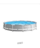 Intex 12&#39; x 30&quot; Prism Frame Above Ground Swimming Swim Pool - £149.39 GBP