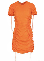 STELLA MCCARTNEY Orange Ruched Bodycon Short Dress Size 36 IT / 0-2 US $... - $272.25