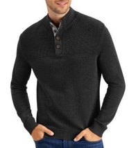 MSRP $60 Club Room Men&#39;s Ribbed Four-Button Sweater Black Size Small - $44.55