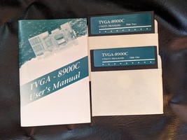 VGA ULTRA Trident TVGA8900C Video Card for 386 486 Manual Utility Progra... - £17.65 GBP