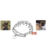 LARGE DOG CHOKE PRONG Pinch Rubber Tip No-Pull TRAINING 20&quot; COLLAR Adjus... - $25.99