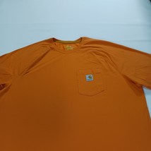 Carhartt Force Men's 2XL Orange T-Shirt Adult Pocket Tee Relaxed Fit 100410 827 image 14