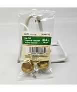 Pack of 4 GATEHOUSE Flush Drawer or Door Cup Pulls Polished Brass 3/4&quot; - $53.12 MXN