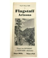 Vtg 1949 Flagstaff Arizona AZ Chamber of Commerce Advertising Map Brochure - £22.05 GBP