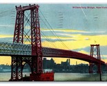 Williamsburg Bridge New York City NY NYC 1908 DB Postcard U2 - $4.22