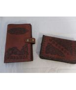 Red-Brown Handmade Leather Engraved &quot;Theresa&quot; Journal &amp; notepad covers 1... - $24.91 CAD