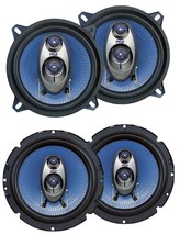 2 Pyle PL63BL 6.5&quot; 360W 3-Way and PL53BL 5.25&quot; 200W Car Audio Coaxial Speakers - £66.53 GBP