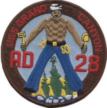 4&quot; Navy Uss AD-28 Grand Canyon Embroidered Patch - £23.97 GBP