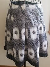 DIMRI ~ Women&#39;s Size Medium Skirt ~ Black &amp; White ~ 100% Cotton ~ Made in India - £17.87 GBP