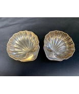 Sterling Silver Set of 2 Oyster Shell Nut Dish Caviar 55.94g Trinket Can... - £102.35 GBP