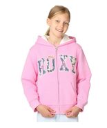 Roxy Girls Boys Hoodie Pink Multicolor Full Zip Lined Active Long Sleeves - $835.08 MXN