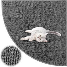Corner Cat Litter Mat 31&quot;X 31&quot; Kitty Litter Box Trapping Mat Large Water... - $814.11 MXN