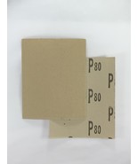 Four Standard, 3”x4” inch 80 grit Abrasive paper - £3.13 GBP