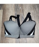 Victoria&#39;s Secret VSX Sports Bra 32D Racerback Padded Support Front Zip ... - $19.99