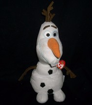 11&quot; Disney Ty Frozen Olaf Snowman B EAN Ie Buddy Stuffed Animal Plush Toy W Tag - £7.63 GBP