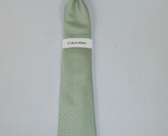 Men&#39;s Calvin Klein Tie Classic Woven Silky Feel #Calvin-2 Sage Green - $54.35 CAD