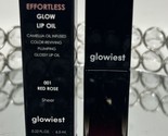 glowiest EFFORTLESS Glow Lip Oil 001 Red Rose Sheer - £17.75 GBP
