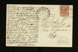 Vintage Postcard Postal History Early Italy PERUGIA Cancel Multiple Stamps - £7.74 GBP