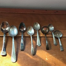 Vintage Lot of 8 Various Sized Wm Rogers Community &amp; Other Silver Plate ... - £8.91 GBP