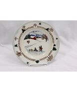 Folkcraft Winterside Salad Plates and Rim Soup Bowl Lot of 9  Christmas ... - €25,23 EUR