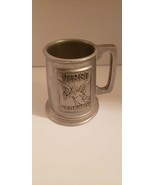 Vintage WILTON Made in USA VIRGO Zodiac Sign Pewter Stein Mug 4.75" tall - £21.23 GBP