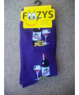 Womens foozy socks brand new wine &amp; cheese fits size 9-11 - £6.13 GBP