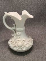 Antique Belleek 2nd Black Mark 1891-1926 Porcelain Aberdeen Ewer Vase Pitcher - £170.33 GBP