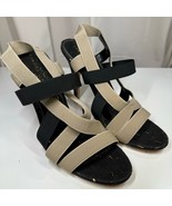 Ivanka Trump Acadia Elastic Strap Sandals 4&quot; Heels Light Natural Womens ... - $570.99 MXN