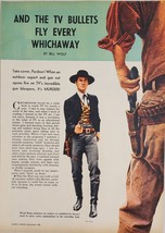 1958 Magazine Photo Article TV Western Gunfighters James Arness,Michael Ansara - $16.18