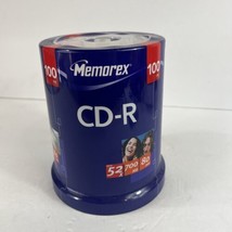 Memorex CD-R 52x 700MB 80-Minute 100 Pack Sealed NEW - £24.19 GBP