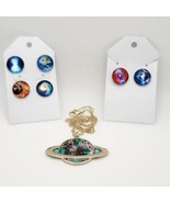 Galaxy Necklace and Earrings Set - $10.00