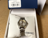 NEW* Seiko Womens SUR690 Two-Tone Stainless Steel Date Watch MSRP $250! - £86.55 GBP