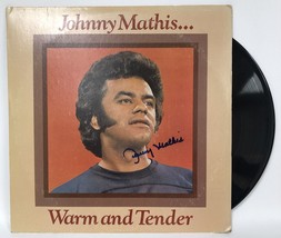 Johnny Mathis Signed Autographed &quot;Warm and Tender&quot; Record Album - £31.45 GBP