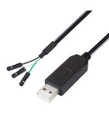 DTech FTDI USB to TTL Serial 3.3V Adapter Cable TX RX Signal 3 Pin 0.1 i... - £26.72 GBP