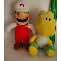Fire Mario and Yellow Yoshi Super Mario Brothers Plush NoTag Nintendo Pl... - $28.10