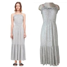NEW Rebecca Taylor JERSEY TANK Maxi DRESS Size Medium Gray minimalist, c... - $80.00