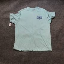 Izod Saltwater Men Shirt Blue Round neck Size 2xl - £6.81 GBP