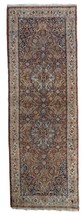 Handmade vintage Indo-Tabriiz runner 1.9&#39; x 5.8&#39; (60cm x 177cm) 1970s - ... - $1,347.08