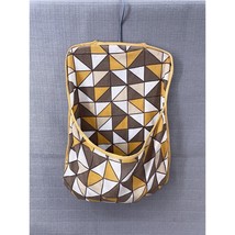 Vintage Clothespin Bag Holder w/ Pins – Retro Orange Yellow Geometric Pa... - $682.11 MXN