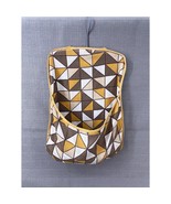 Vintage Clothespin Bag Holder w/ Pins – Retro Orange Yellow Geometric Pa... - $51.99 CAD