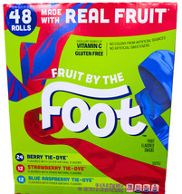 Fruit By the Foot Variety Pack Berry Strawberry Raspberry 48 Count Box E... - $26.85